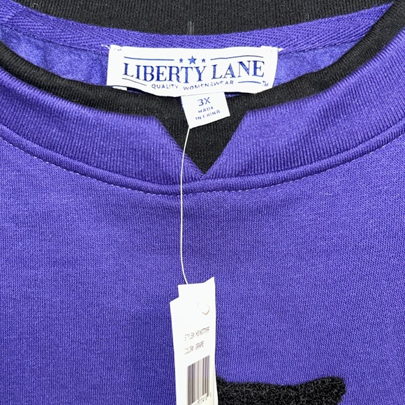 Liberty Lane 3x Black Cat Theme Halloween Polyester Cotton Blend Sweatshirt - Picture 3 of 12